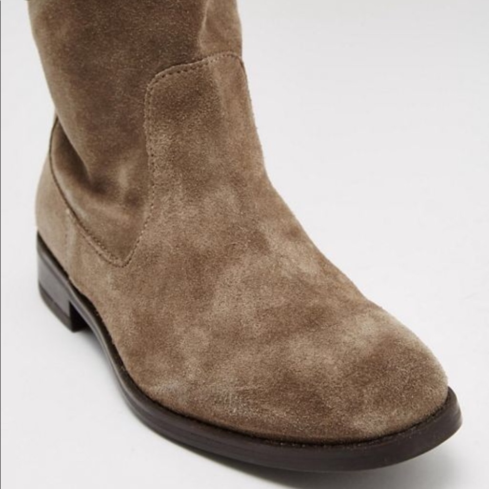 Aldo Taupe Suede Over-knee Boots - Picture 2 of 6